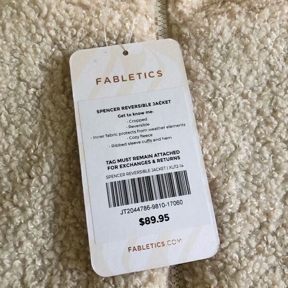 NWT FABLETICS Spencer Reversible Jacket - Picture 8 of 12
